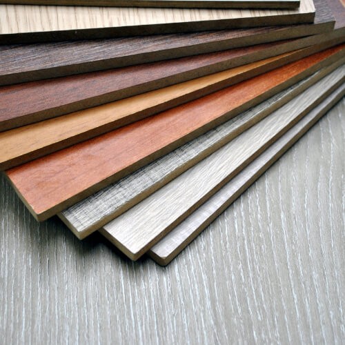Laminate flooring color samples