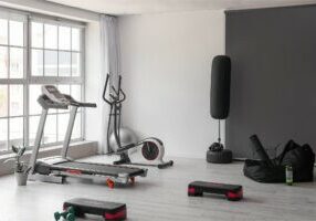 Luxury Vinyl in a home gym by Carpet of Dalton in Dalton Georgia